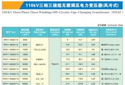 110 KV Three Phase Three Windings Off-Circuit-Tap-Changing Transformer